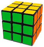 fully solved rubiks cube