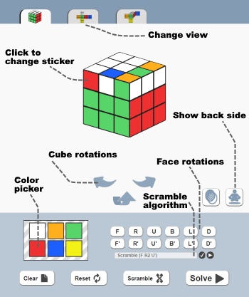 Online Rubik's Cube Solver